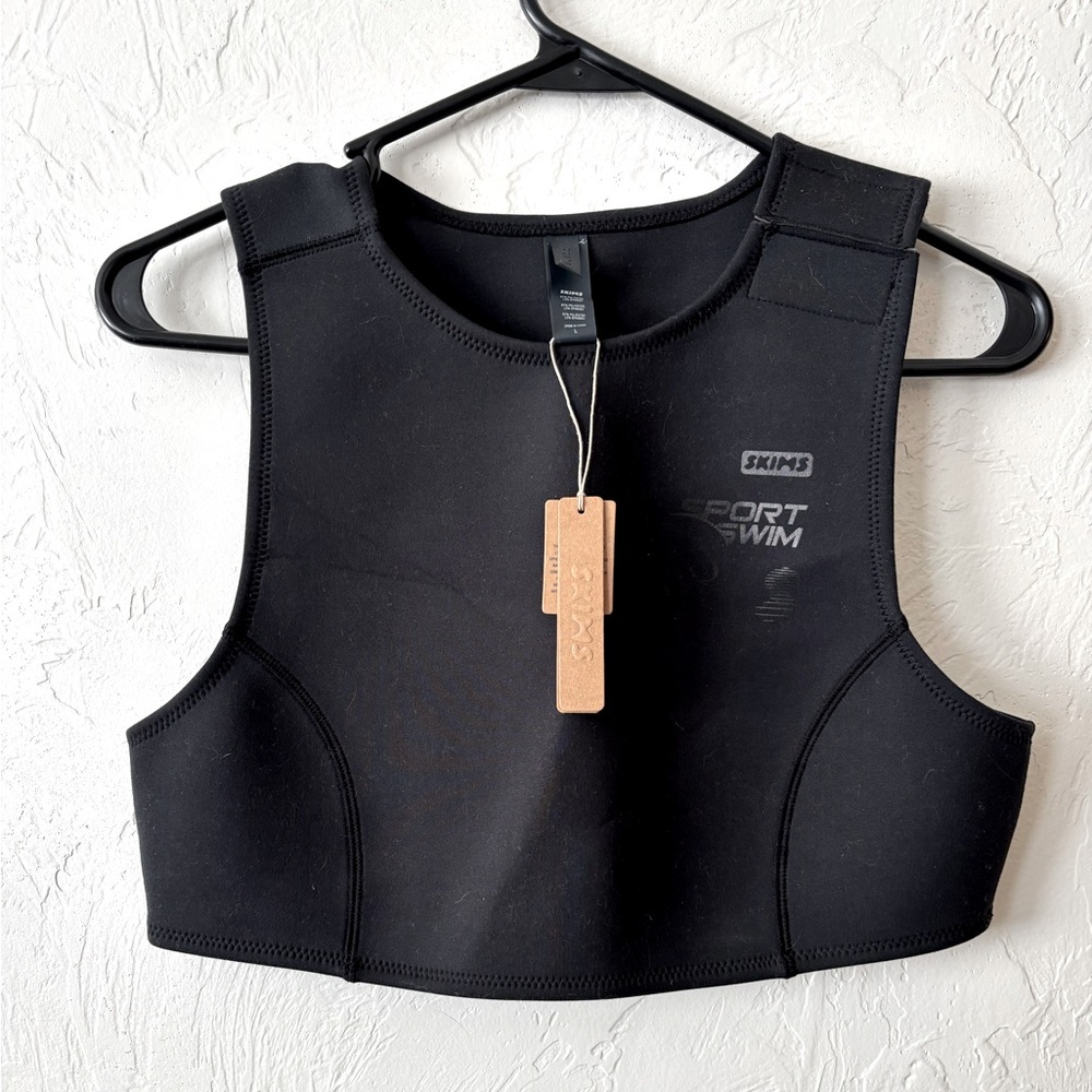 NWT SKIMS Neoprene SWIM TOP